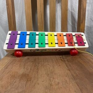 Fisher-Price Red and Orange Learning Xylophone Pull Along